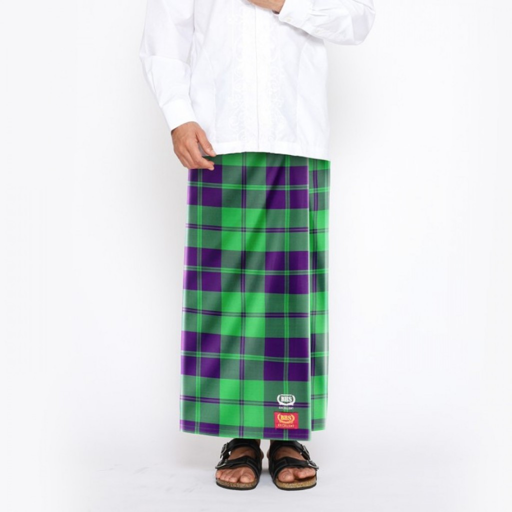 Sarung BHS Excellent Silver Motif E51 KDT Hijau Ungu Sarung BHS Original