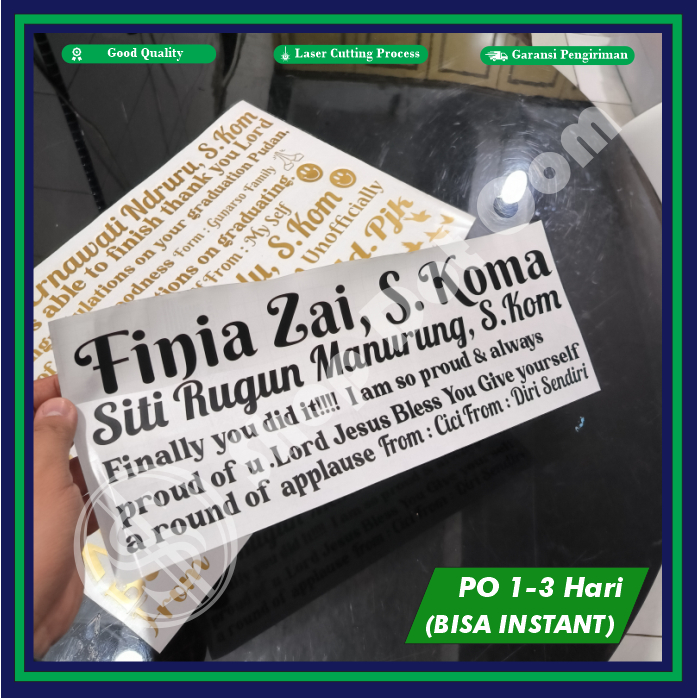 

Stiker / Sticker Cutting A3 (30cm x 42cm) Papan Bunga