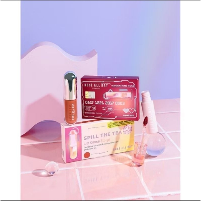 Rose All Day Lip Gloss Pill || Lip Gloss Rose All Day