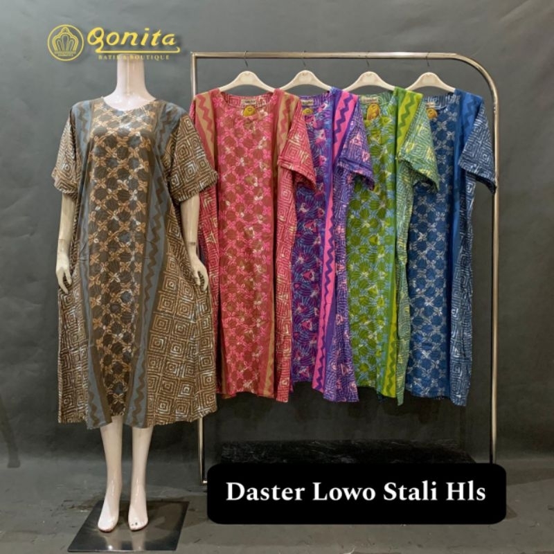 (LD 136 CM) Daster Qonita Batik Pekalongan ll Daster Jumbo Lengan Pendek Stali