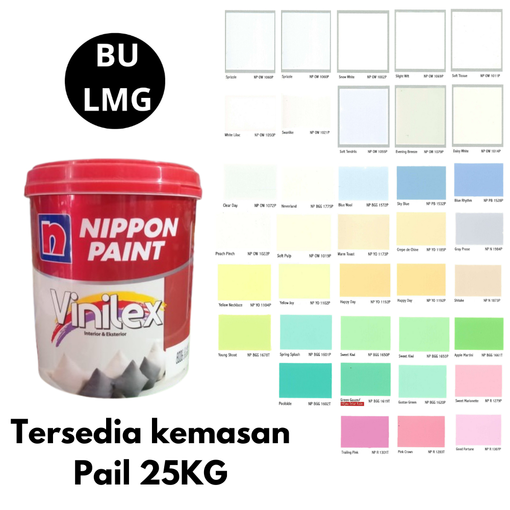 "Vinilex" TINTING || Cat Tembok Interior Vinilex - 25 kg (Pail) || Bisa Request Warna