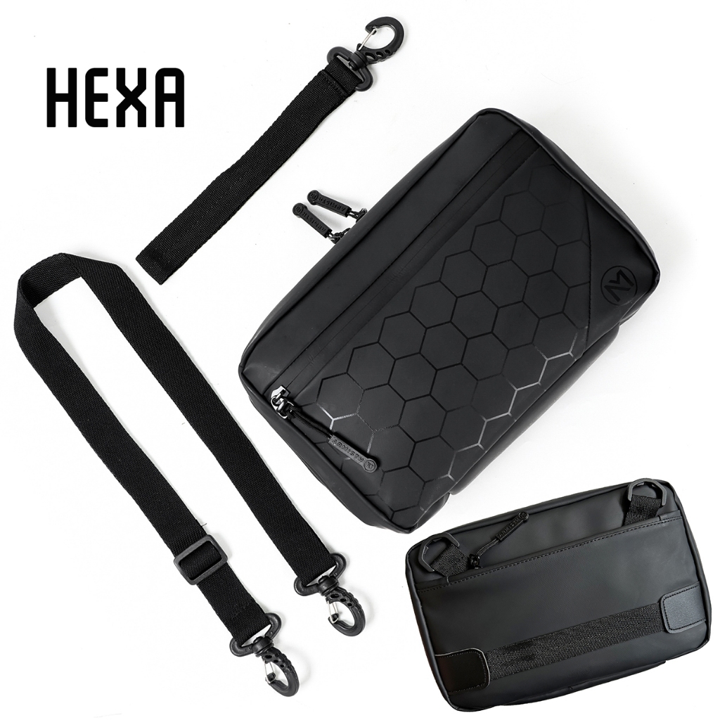 Armisth Tas Handbag Selempang Pria Pouch Waterproof Hexa Multifungsi