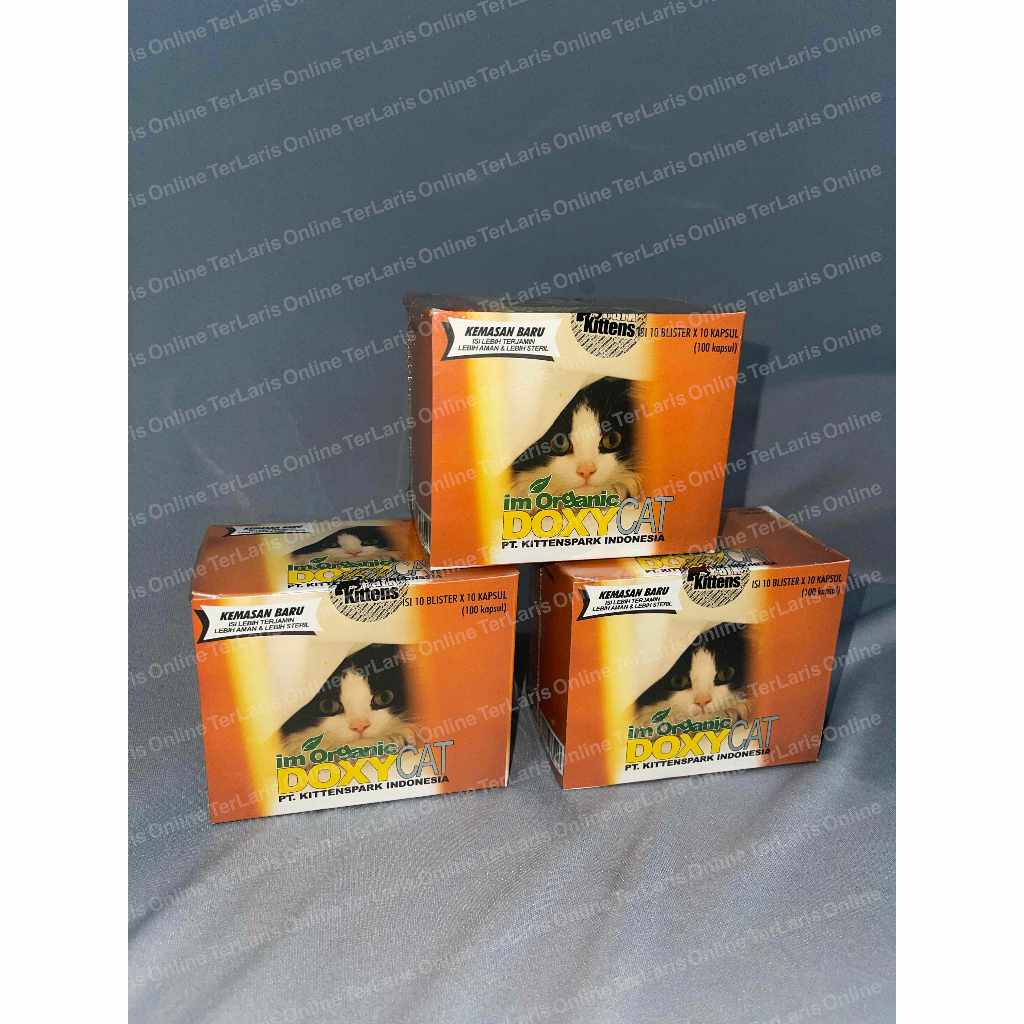 kjg Obat Flu Kucing Doxy Cat 100 Kapsul DoxyCat Im Organik Doxy Cat