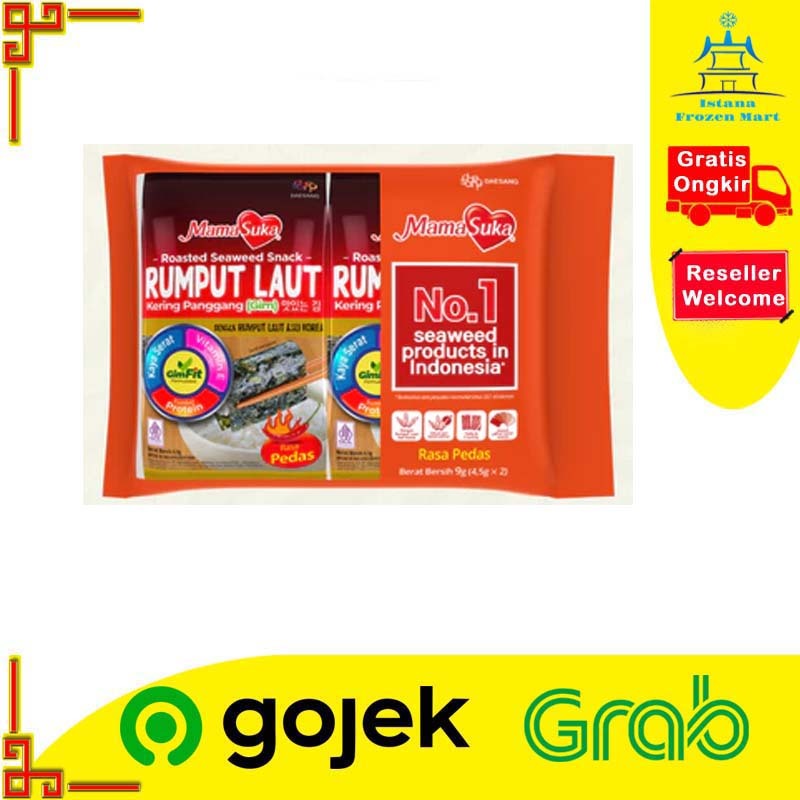

Mamasuka Rumput Laut Spicy Isi 2 x 4.5gr - MAMA SUKA