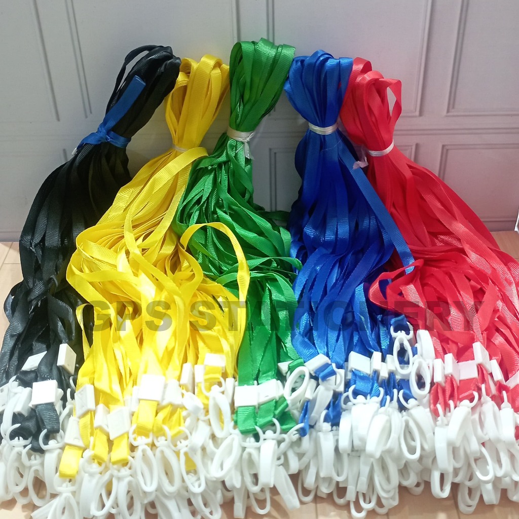 

Tali ID CARD / Tali Name Tag / Tali Card Case Lanyard ( 1 Pak isi 100 Gantungan Namtag )