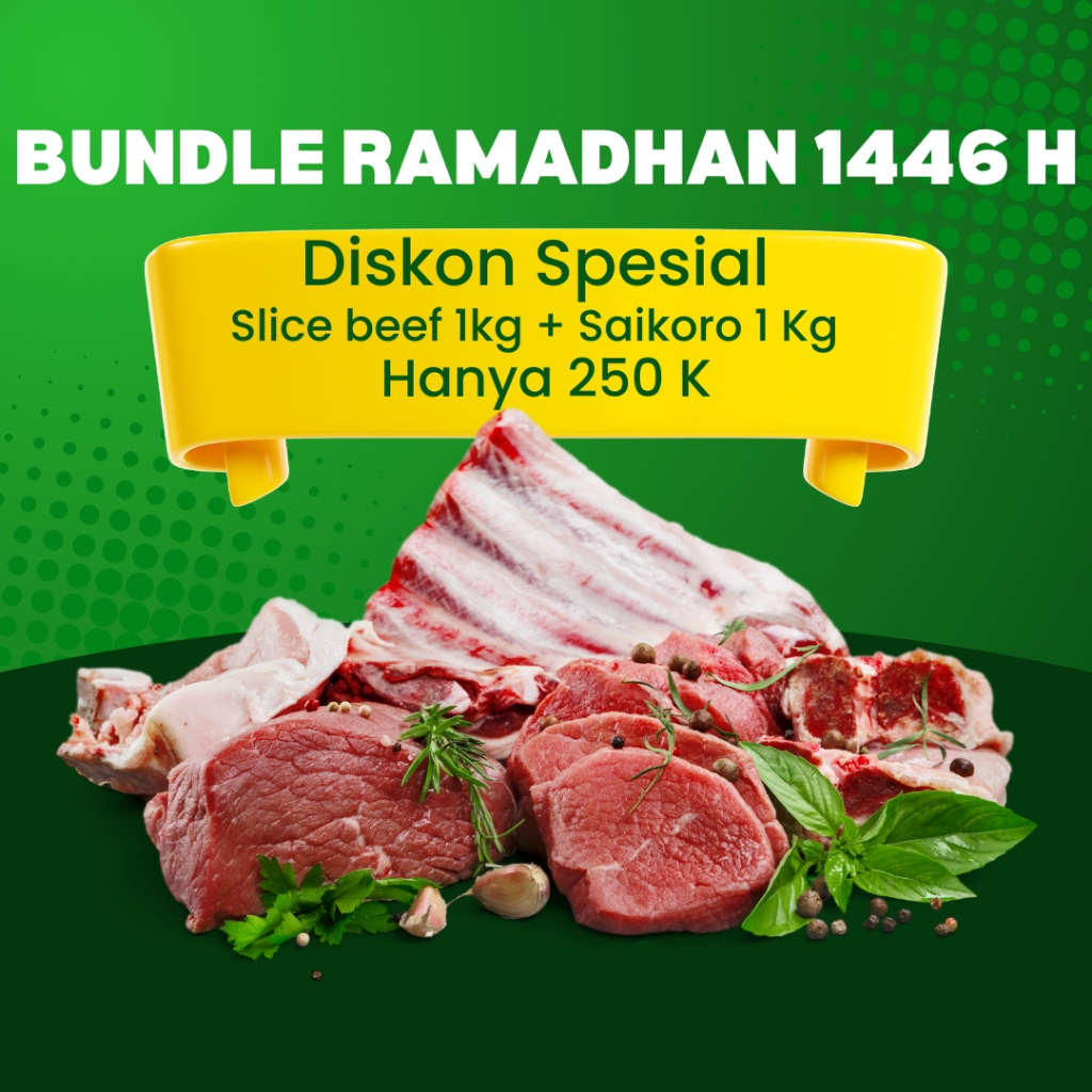 

Promo Bundle Ramadhan saikoro melt + slice beef