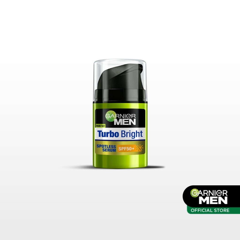 Garnier Men Turbo Bright Spot-Proof Serum SPF50+ Skin Care - 40ml |Brightening/Moisturizing/Sun Prot