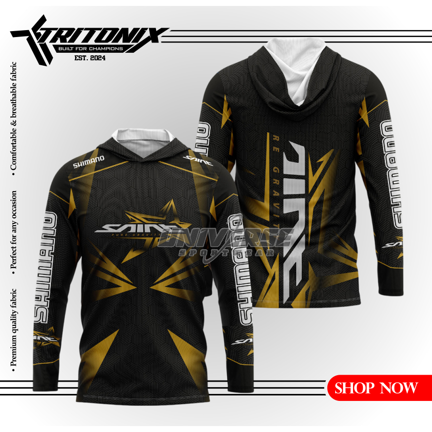 TRITONIX Jersey mancing baju mancing baju mancing lengan panjang baju pancing jersey Motif SHIMANO