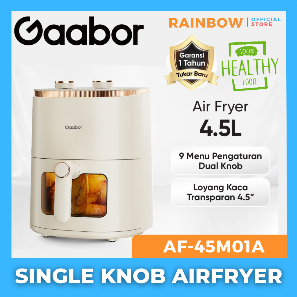 Gaabor Air Fryer Single Knob 4.5L
