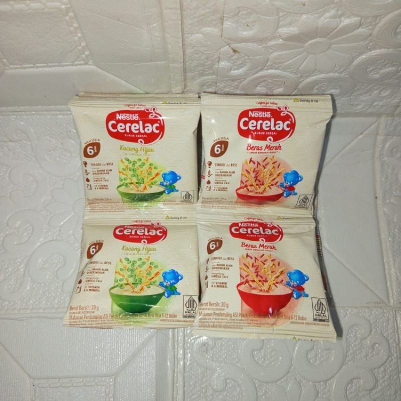 cerelac bubur bayi rasa beras merah kacang hijau