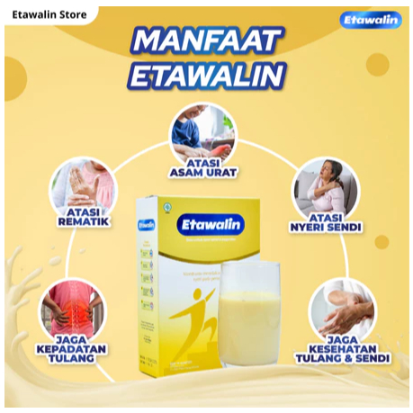 

READY SUSU ETAWALIN ORIGINAL 100% - MENGOBATI ASAM URAT REMATIK SYARAF KEJEPIT NYERI SENDI 1 BOX .