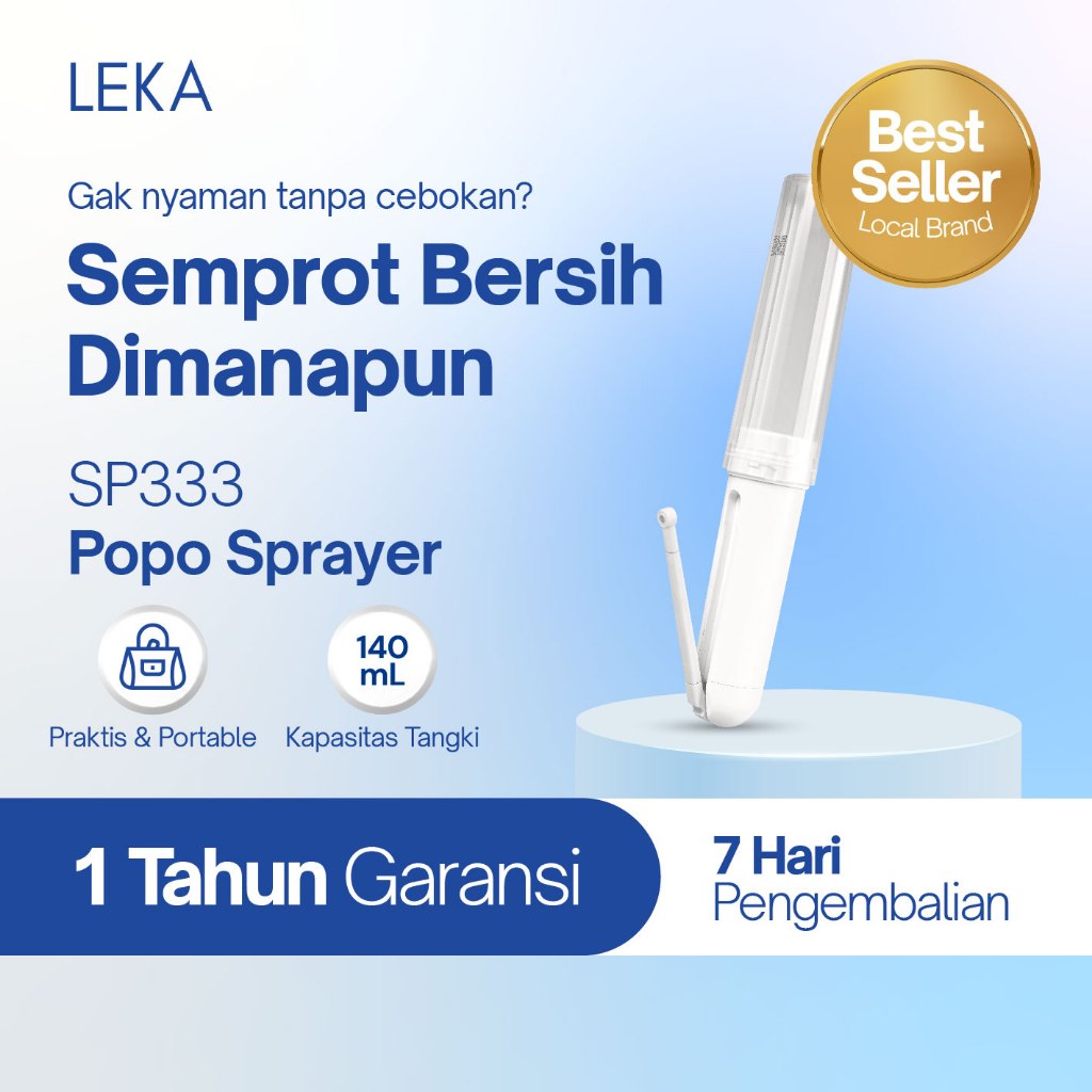 LEKA SP333 Popo Spray - Portable Bidet Toilet Travel Jet Shower Cebok