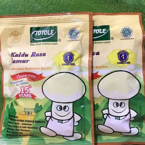 

Kaldu Jamur Totole 40gr / Sayuran.Ditaleni