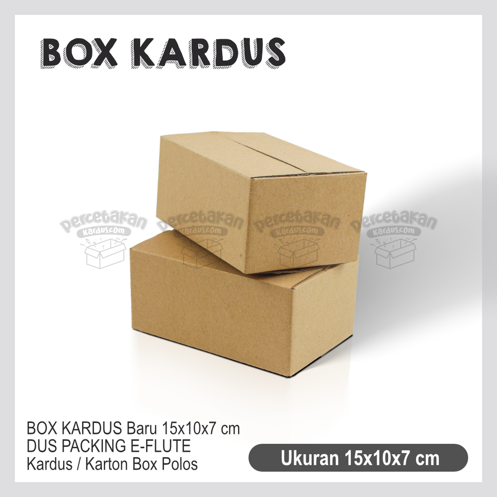 

BOX KARDUS Baru 15x10x7 cm DUS PACKING E-FLUTE | Kardus / Karton Box Polos