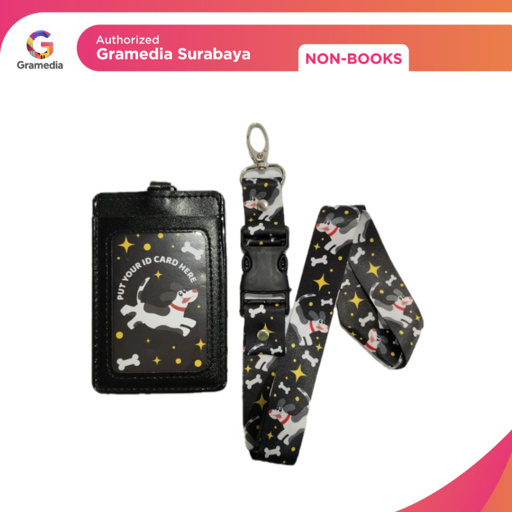 

Gramedia Surabaya - Estudee ID Card Set PU Black Star Dog