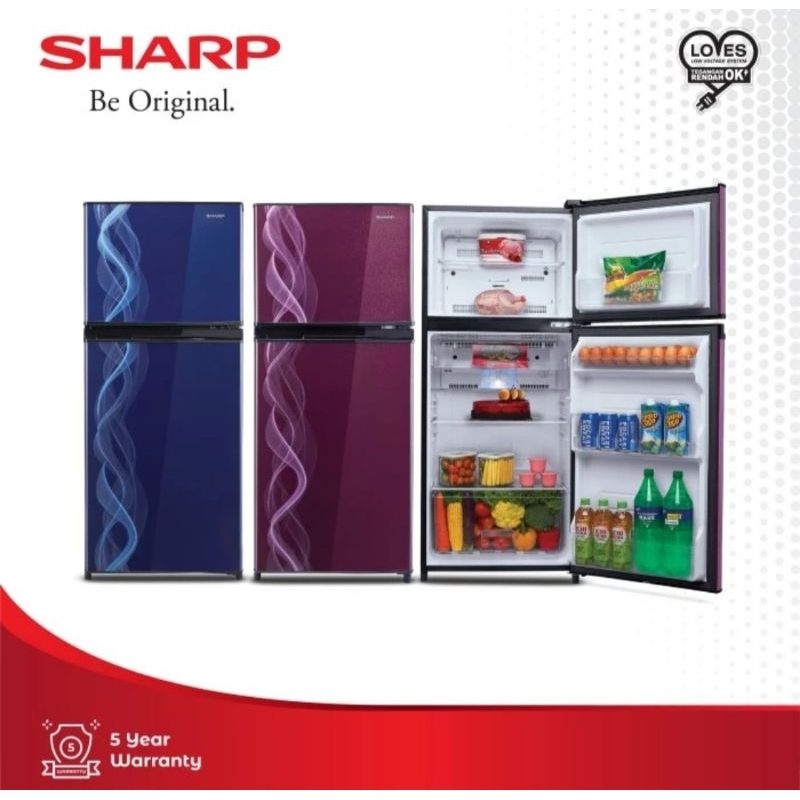 KULKAS SHARP 2 PINTU SJ-197ND VB 2 PINTU SJ197ND KULKAS SHARP 2 PINTU SJ 197ND