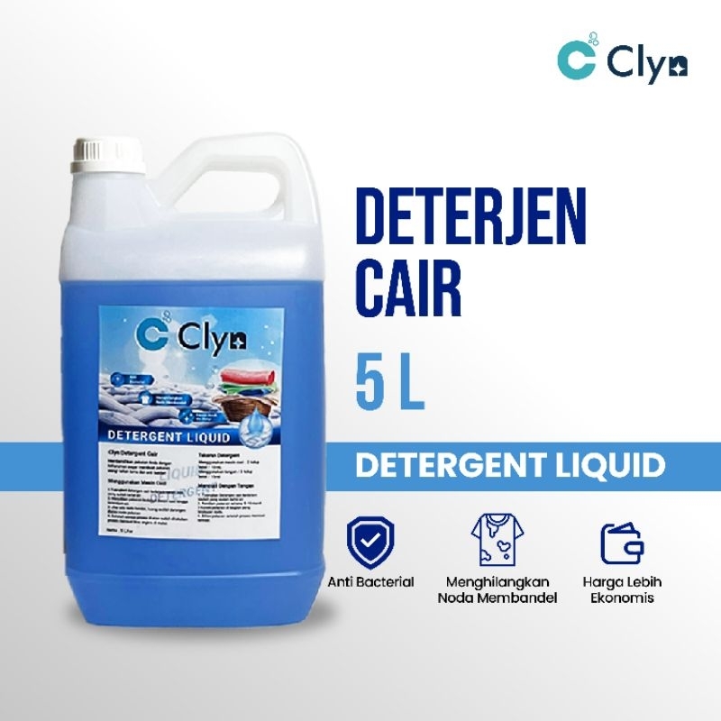 Deterjen Cair Laundry 5 Liter / Deterjen Pakaian Clyn