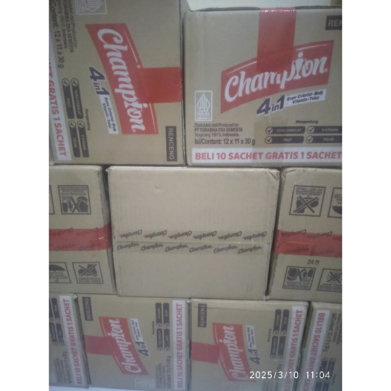 

CHAMPION SUSU COKLAT 1 KARTON/DUS