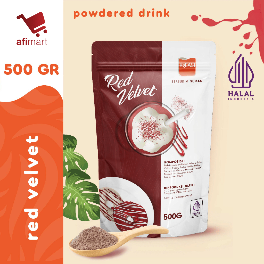 

Kreasi Bubuk Red Velvet 500gr / Minuman Bubuk rasa Red Velvet