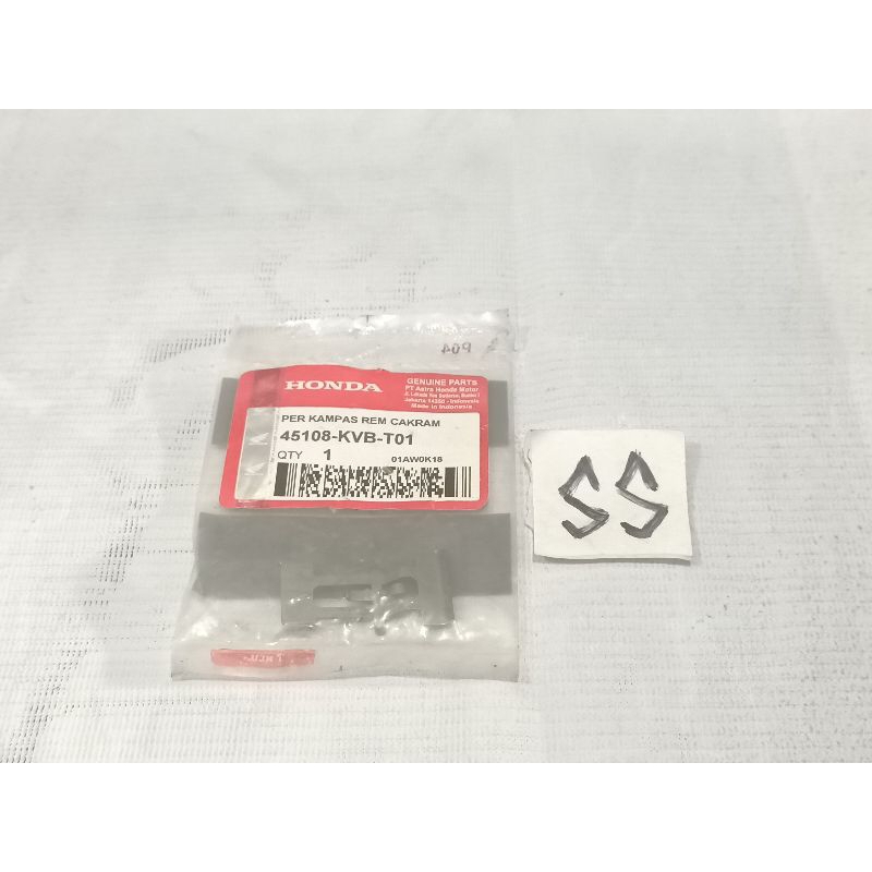 PER PLAT KAMPAS REM DISPAD DEPAN BEAT VARIO SCOOPY SPACY KODE KVB