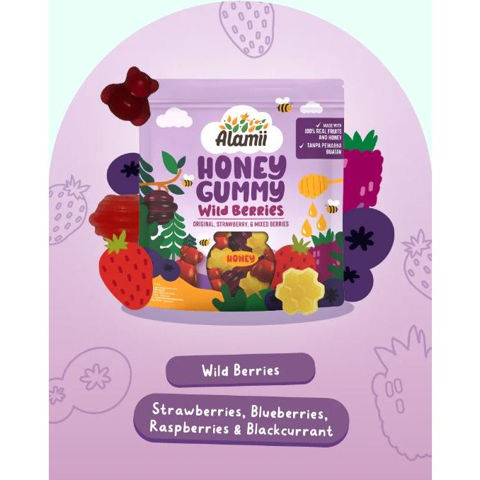 

Gramedia Batam - Alamii Honey Gummy Wild Berry 40g