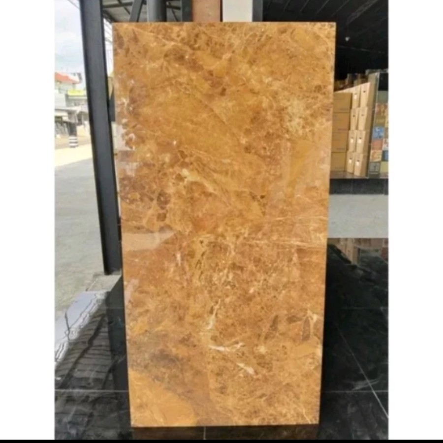 Granit garuda st017 coklat motif marmer ukuran 60x120 granit dinding