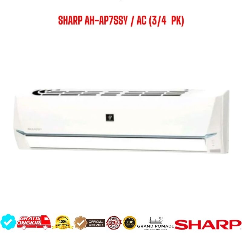 Sharp AH-AP7SSY - AC Split Jetstream Plasmacluster untuk Rumah Tangga