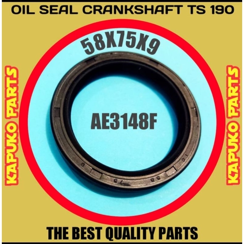 SEAL KRUK AS TS 190 ( 58 X 75 X 9 ) UNTUK MESIN DIESEL YANMAR 19 PK