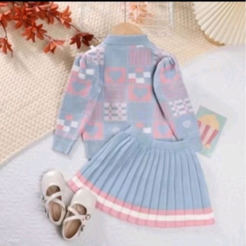 baju setelan anak korea baju rajut setelan anak perempuan