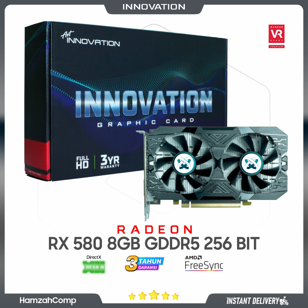 VGA RADEON RX 580 8GB GDDR5 256 BIT / VGA RX 580 8GB Innovation