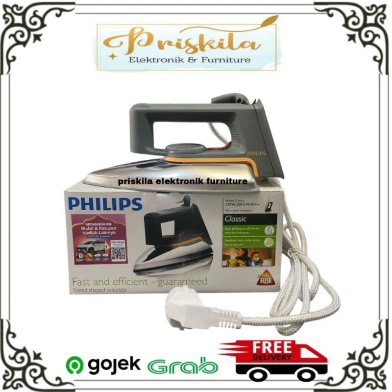 SETRIKA PHILIPS / gosokan Philips/ gosokan baju/ setrika baju / furniture Palembang
