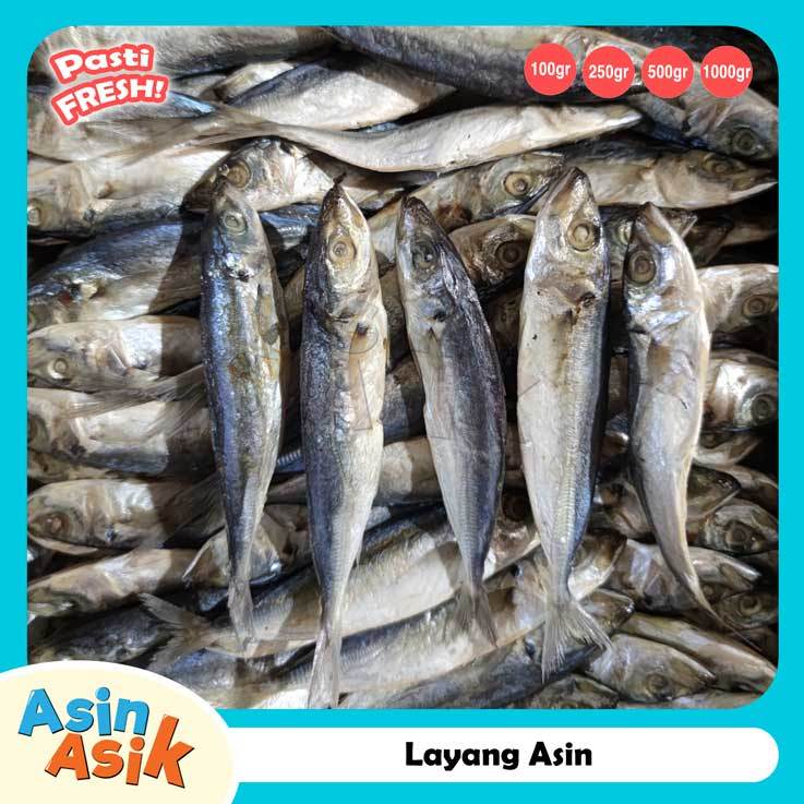 

Ikan Asin Layang Asin Super Segar Mantap Berkualitas Kemasan Vakum Aman