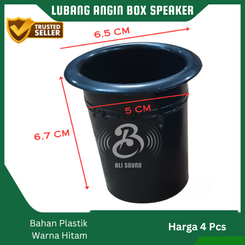 LUBANG ANGIN PLASTIK BOX SPEAKER 4 PCS TINGGI 6,7cm LUBANG ANGIN BOX SALON SPEAKER