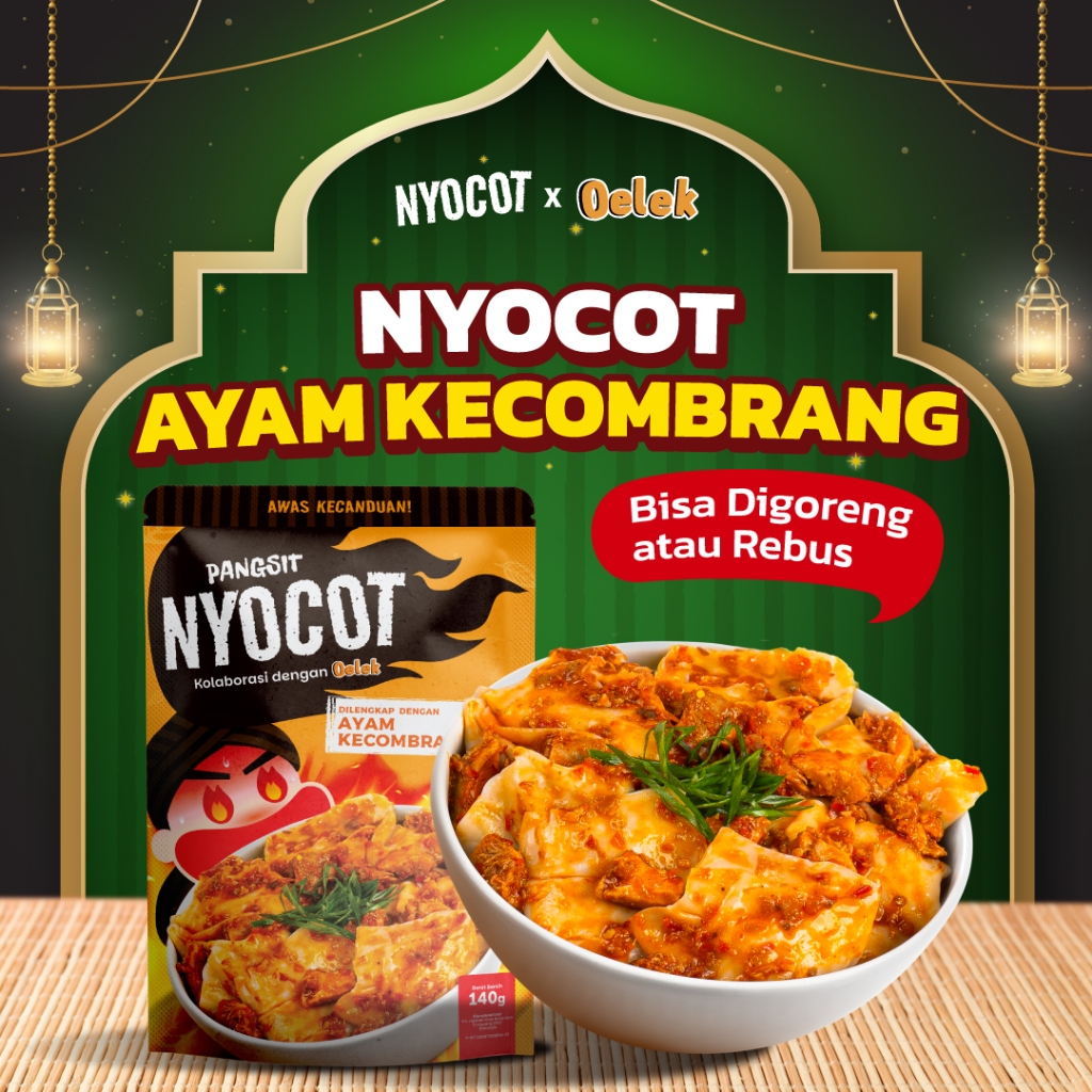 

NYOCOT Pangsit Ayam Kecombrang Renyah Gurih / Cocok untuk Ngemil / Cemilan Pangsit Chili Oil / Makanan Instant