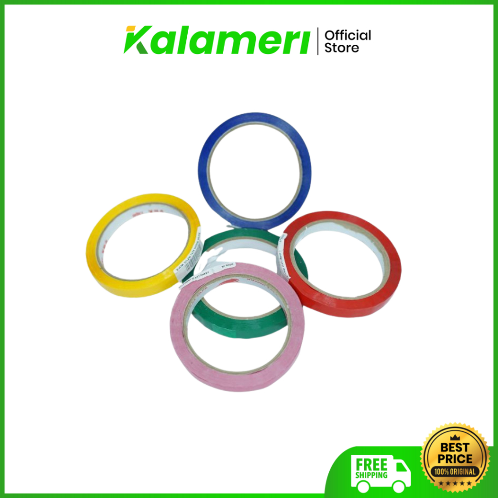 KALAMERI - Buana Isolasi Tape Warna-Warni Plastik