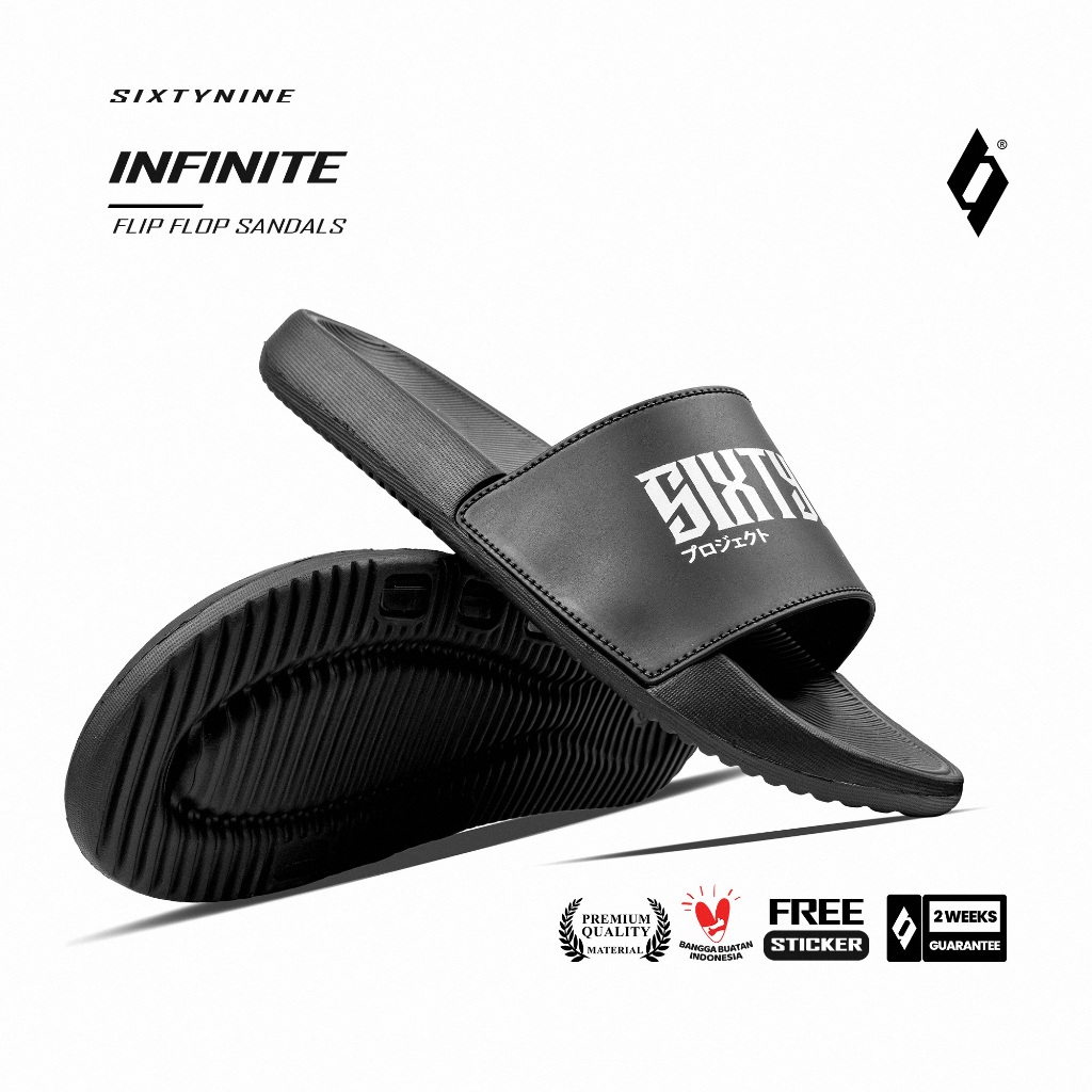 SIXTYNINE PROJECT - Infinite - Sandal Slide / Slip on / Sandal Pria