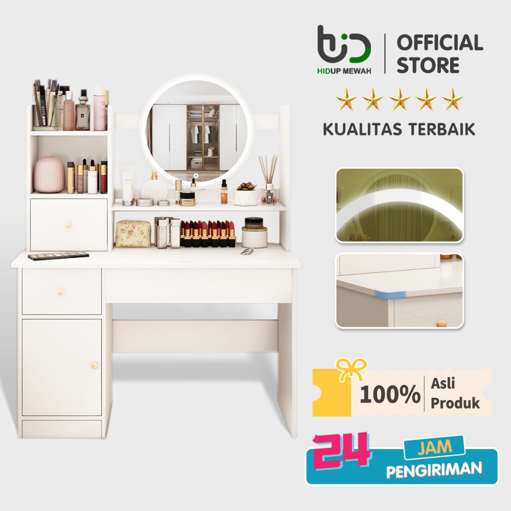 Hidup Mewah  Meja Rias Modern Meja Rias Dengan Cermin Meja Rias Aesthetic Meja Rias Putih