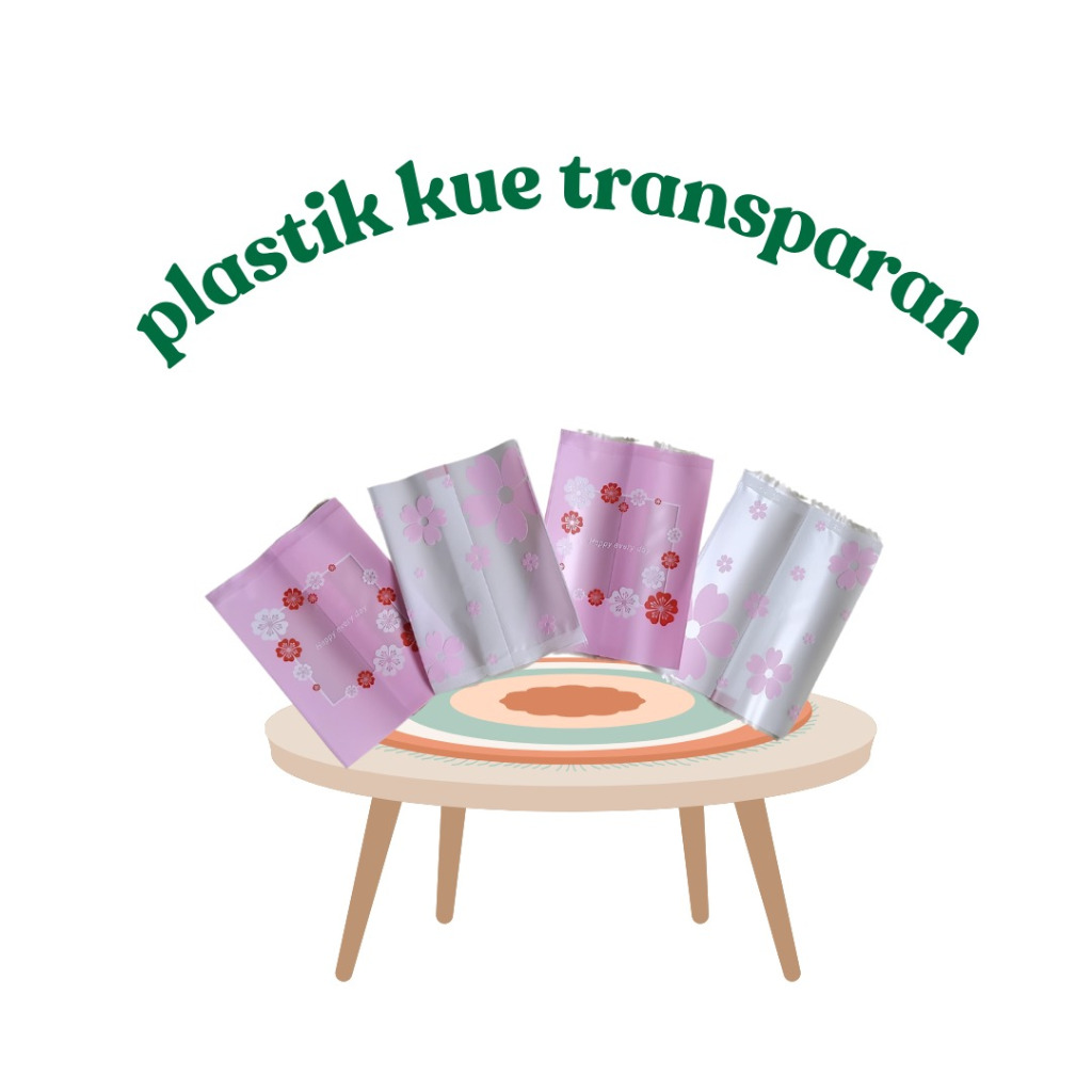 Plastik Box Tray Kantong Kemasan Transparan Seal Roti Snack Bakery Nastar Canberry Bapao Permen Cris