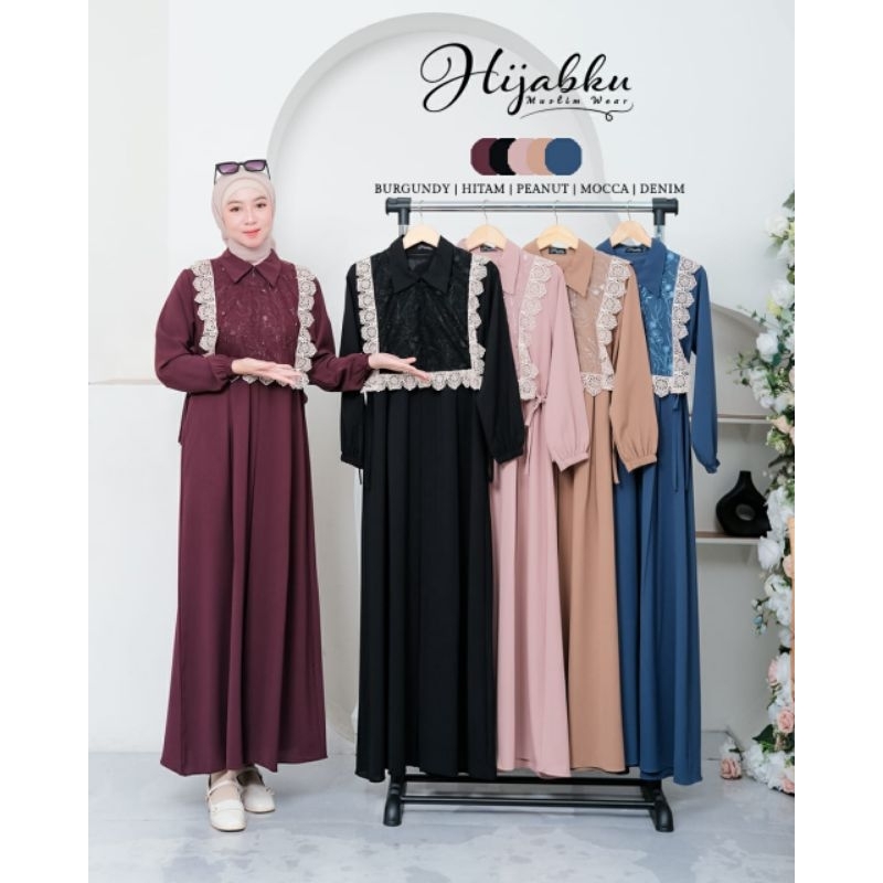 SELVIA DEESS REMMA DRESS ERMMA DRESS ||MAHYA DRESS ORIGINAL BY HIJABKU