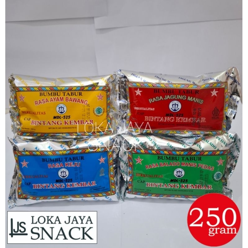 

Bumbu Masak dan Penyedap kemasan 250gr Cap Bintang Kembar MDL-525