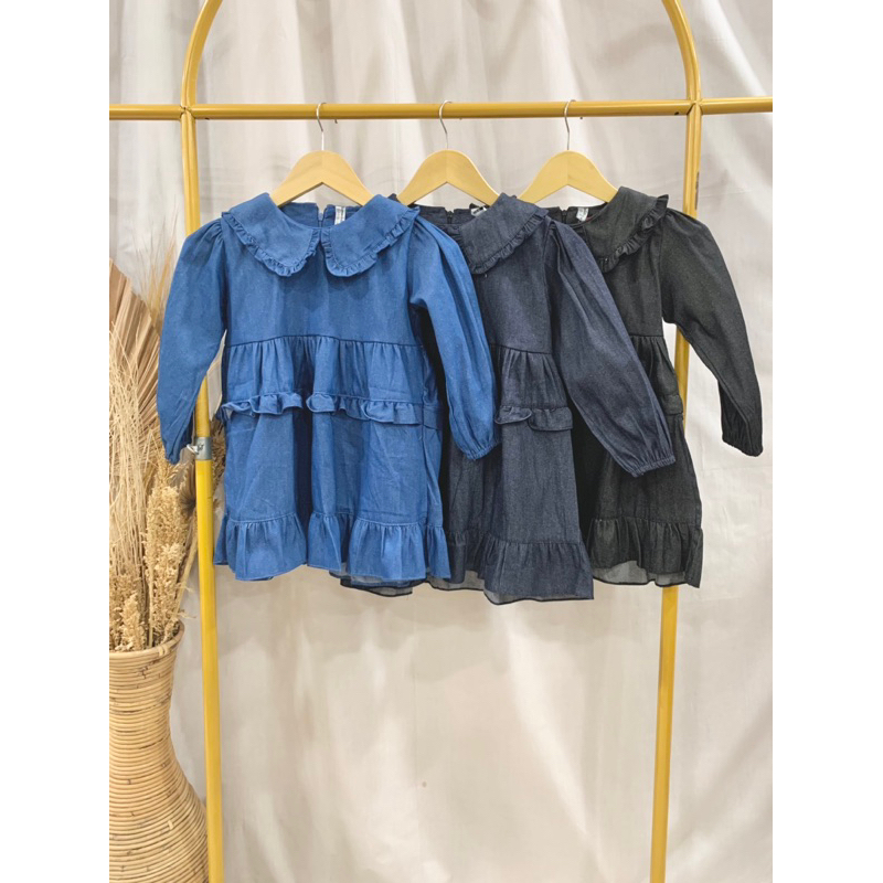 Tunik Peterpan Jeans Anak Perempuan