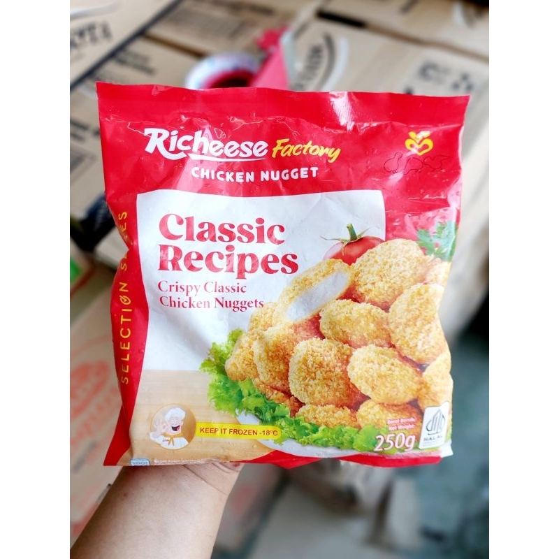 

NUGGET AYAM RICHEESE CLASSIC 250GR/FORZEN FOOD