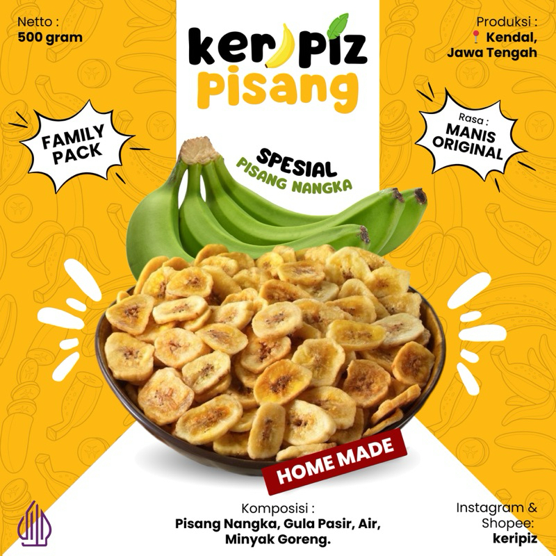 

Keripik Pisang Manis Original - Keripiz