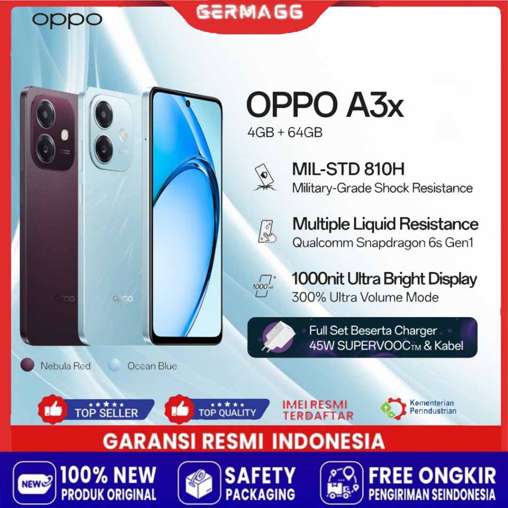 OPPO A3x Smartphone 4GB + 64GB