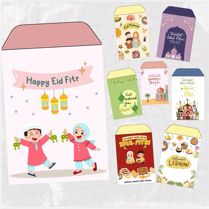 

(10 pcs) AMPLOP LEBARAN MEDIUM 2025/ramadhan kareem/eid fitri/amplop lebaran