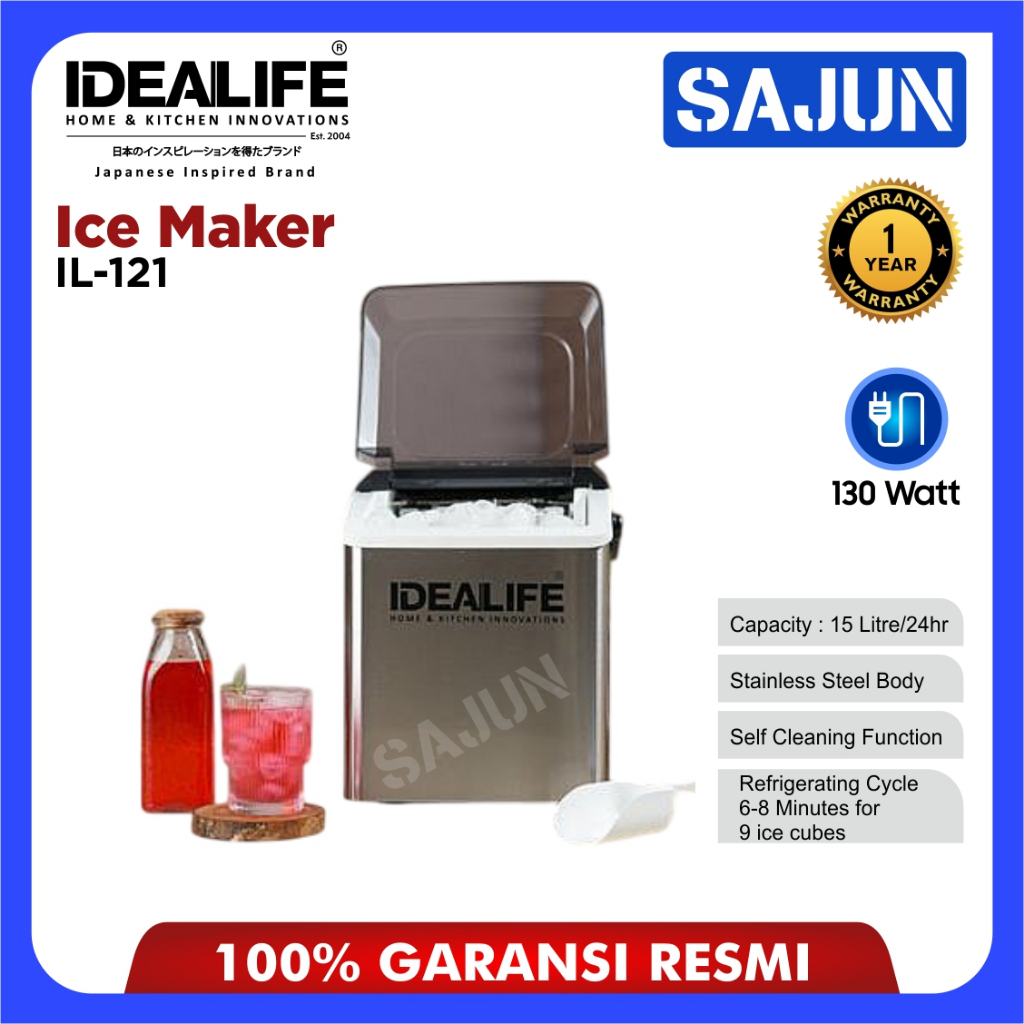 IDEALIFE Ice Maker - Pembuat Es Batu - IL-121