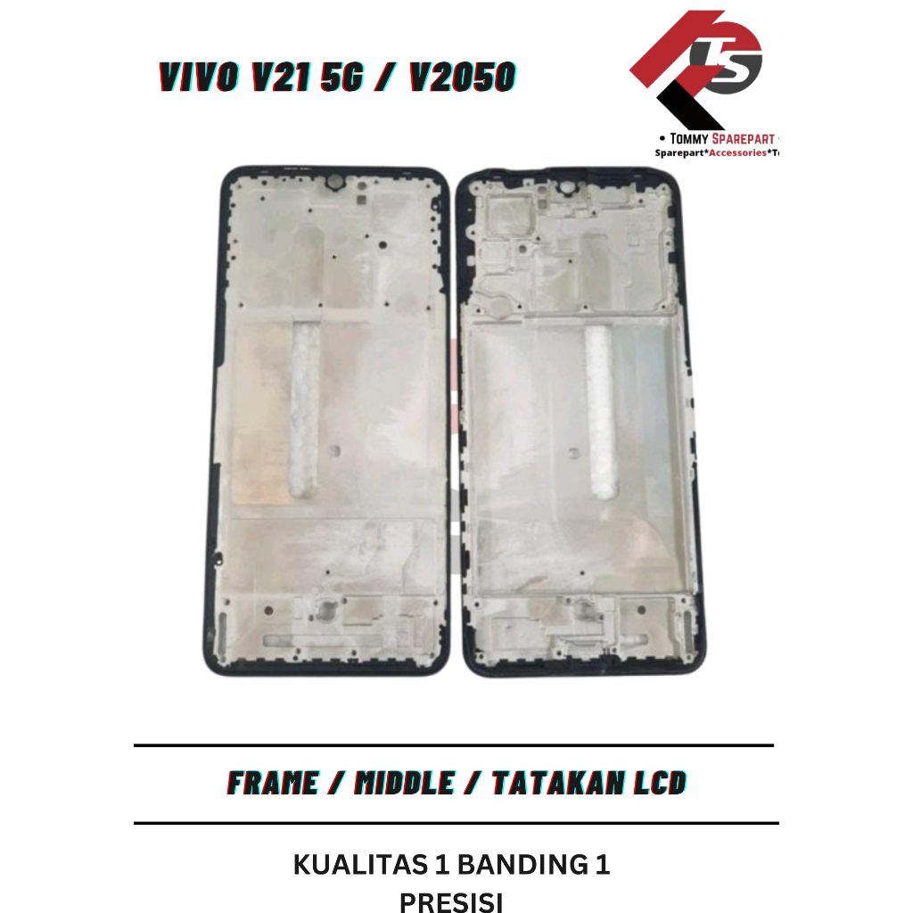 Frame Lcd / Middle / Tulang Tengah Vivo V21 5G / V2050 Original