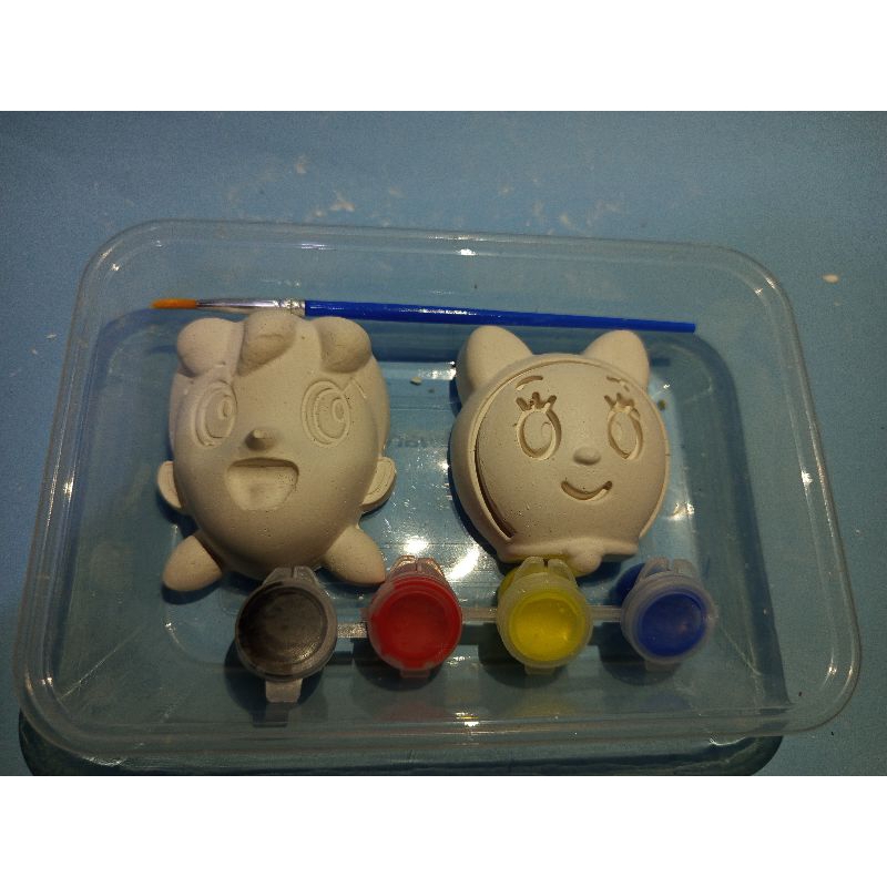 

mewarnai gypsum mainan anak edukasi tema Doraemon box kit