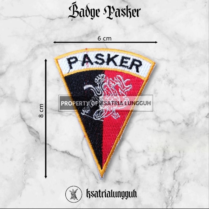 Badge | Bed | Patch | Emblem Pasker Kaligrafi IKSPI Kera Sakti