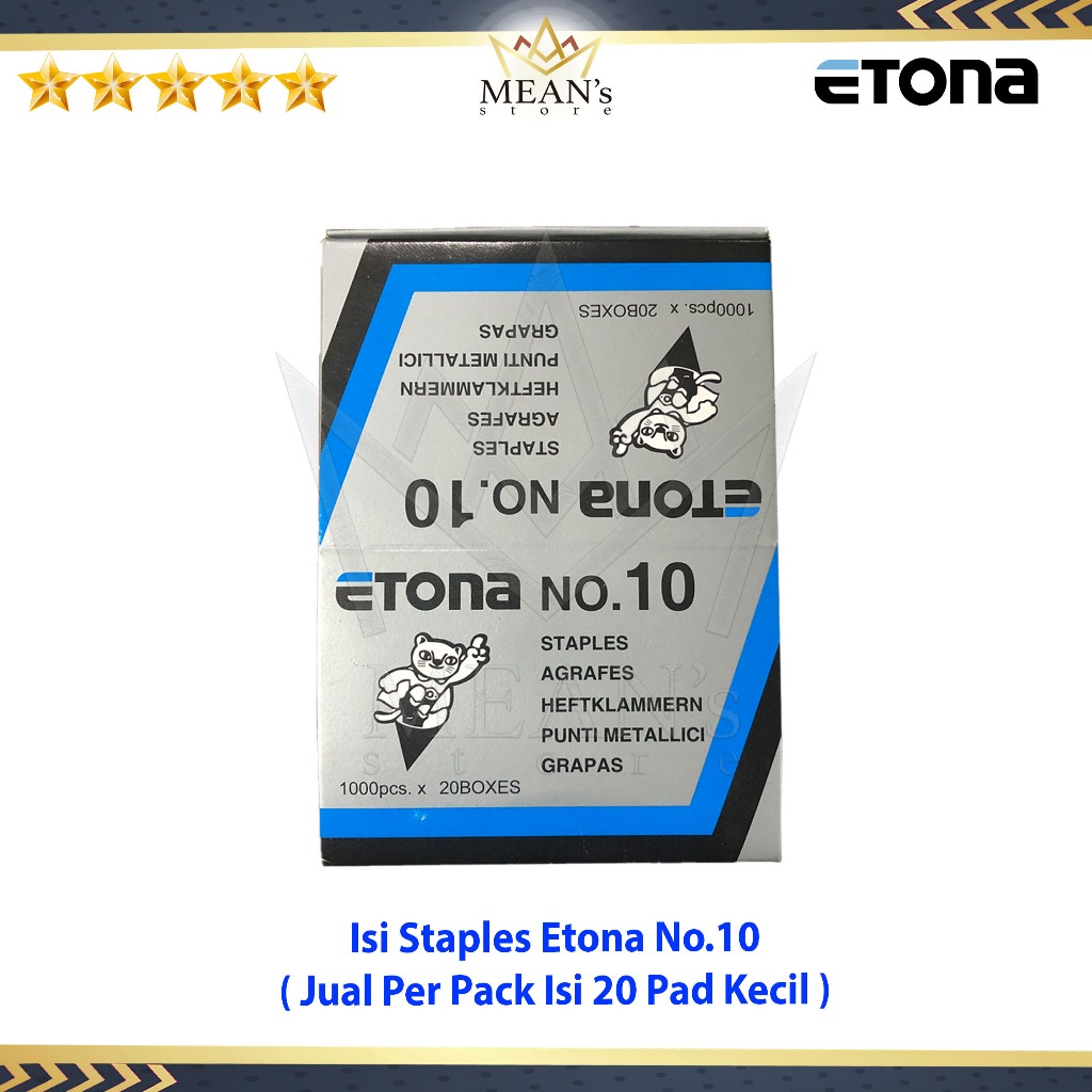 

Baru Isi Staples Etona No.10 Untuk Stapler Hd-10 Hd-10D Hd-S